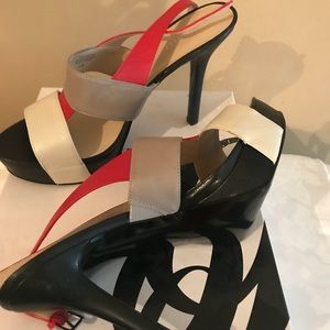 Cute color block sandals